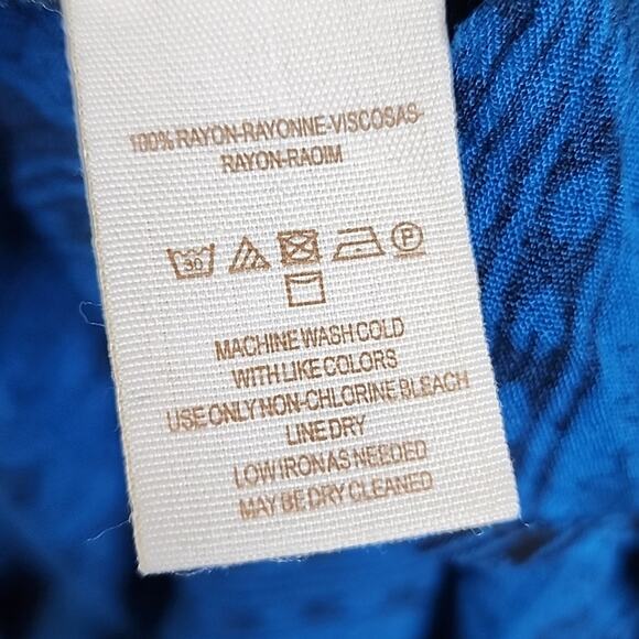 Free People Paradise Midi Small Blue Black Dress - Picture 6 of 9